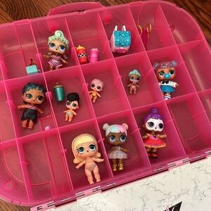 LOL DOLLS Fashion Runway Dolls with Carrying Case and Display House